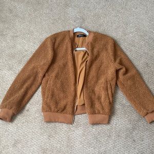 Brown/orange zip up jacket